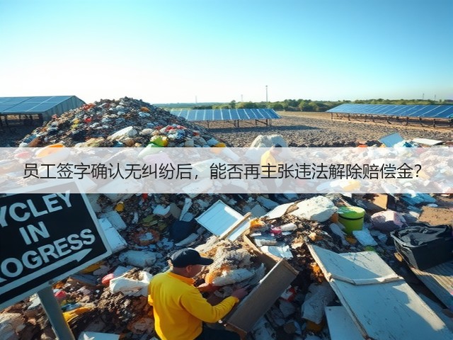 员工签字确认无纠纷后,能否再主张违法解除赔偿金?(图1) 员工签字确认无纠纷后,能否再主张违法解除赔偿金?(图1)