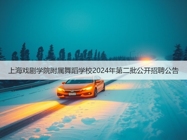上海戏剧学院附属舞蹈学校2024年第二批公开招聘公告(图2) 上海戏剧学院附属舞蹈学校2024年第二批公开招聘公告(图2)