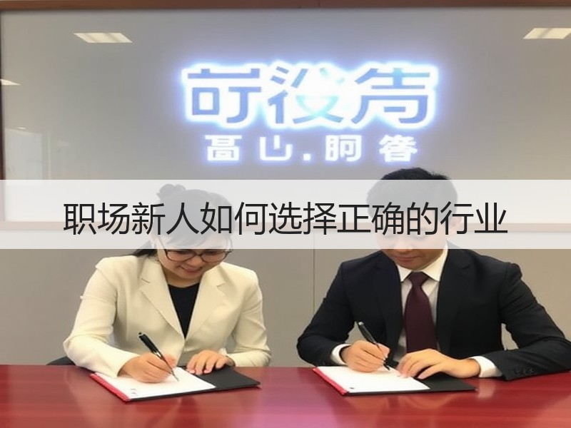 职场新人如何选择正确的行业