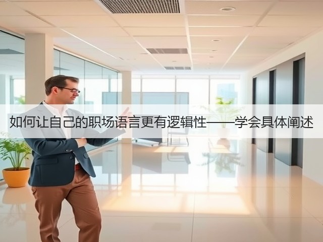 如何让自己的职场语言更有逻辑性——学会具体阐述(图3) 如何让自己的职场语言更有逻辑性——学会具体阐述(图3)