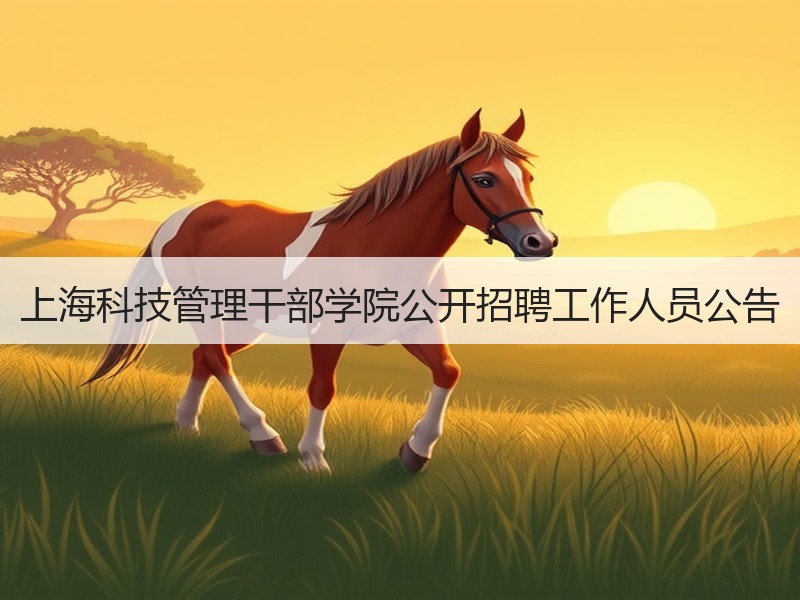 上海科技管理干部学院公开招聘工作人员公告