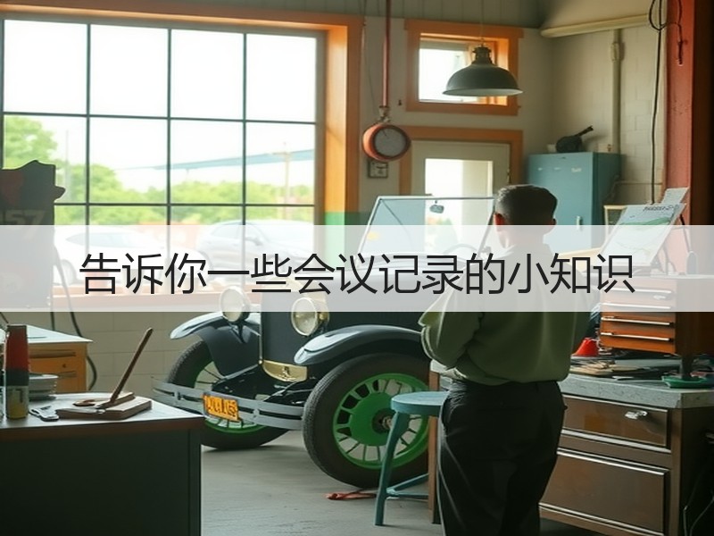 告诉你一些会议记录的小知识