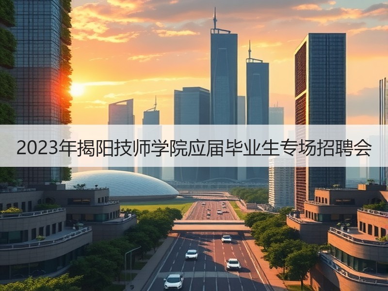 2023年揭阳技师学院应届毕业生专场招聘会