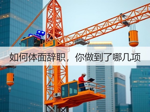 如何体面辞职,你做到了哪几项(图3) 如何体面辞职,你做到了哪几项(图3)