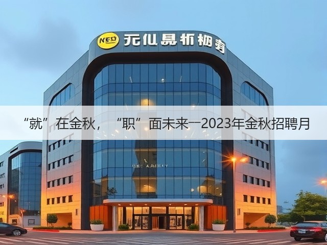 “就”在金秋，“职”面未来――2023年金秋招聘月(图1)