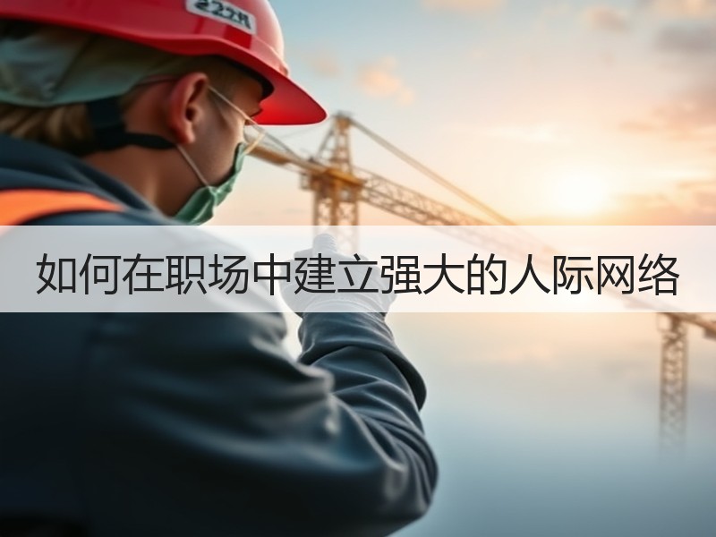 如何在职场中建立强大的人际网络