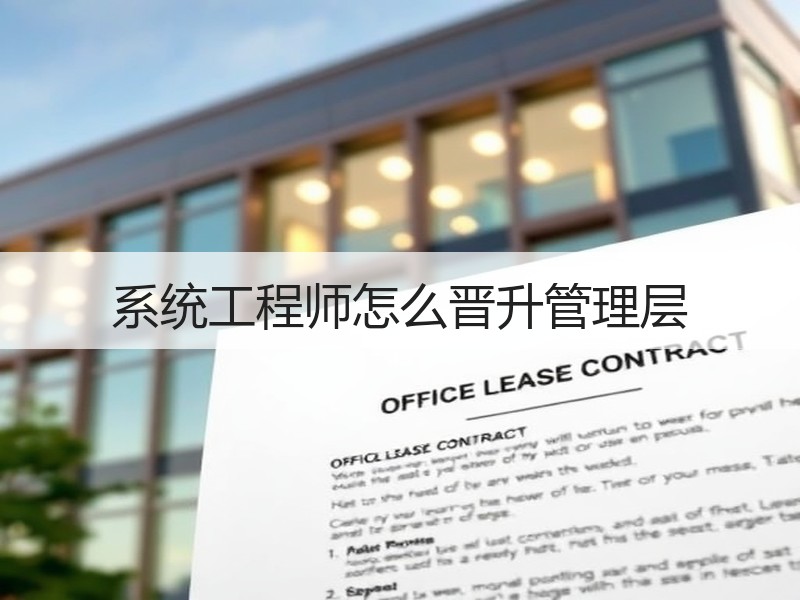 系统工程师怎么晋升管理层