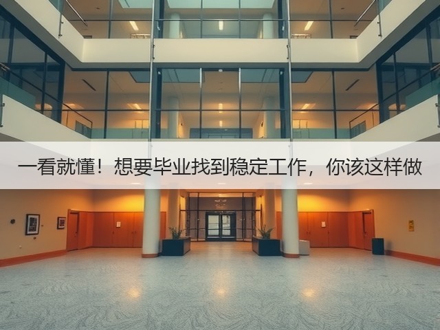 一看就懂!想要毕业找到稳定工作,你该这样做(图2) 一看就懂!想要毕业找到稳定工作,你该这样做(图2)
