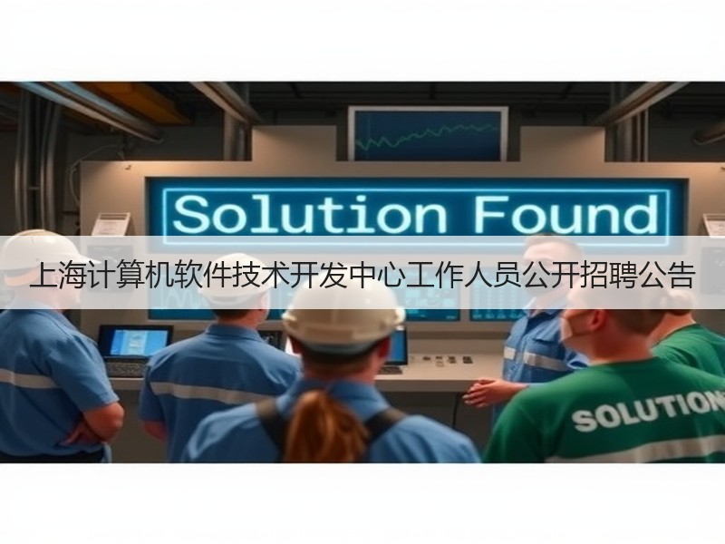 上海计算机软件技术开发中心工作人员公开招聘公告
