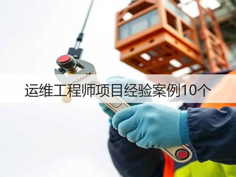 运维工程师项目经验案例10个