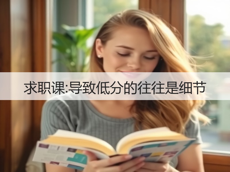 求职课:导致低分的往往是细节