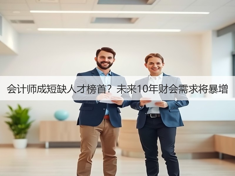 会计师成短缺人才榜首？未来10年财会需求将暴增