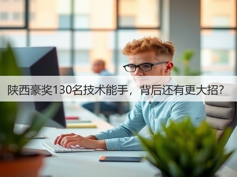 陕西豪奖130名技术能手，背后还有更大招？