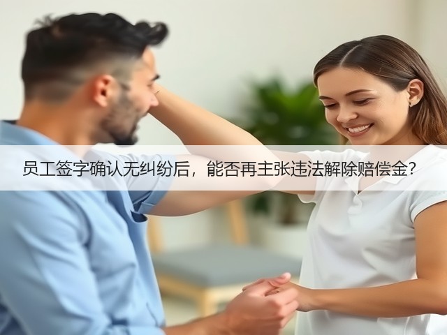 员工签字确认无纠纷后,能否再主张违法解除赔偿金?(图2) 员工签字确认无纠纷后,能否再主张违法解除赔偿金?(图2)