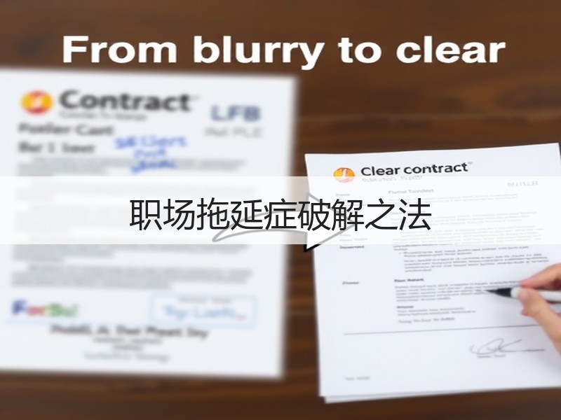 职场拖延症破解之法