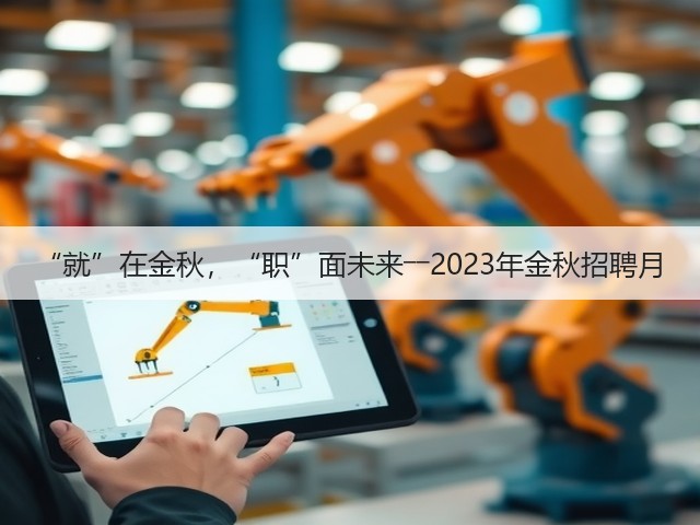 “就”在金秋，“职”面未来――2023年金秋招聘月(图2)