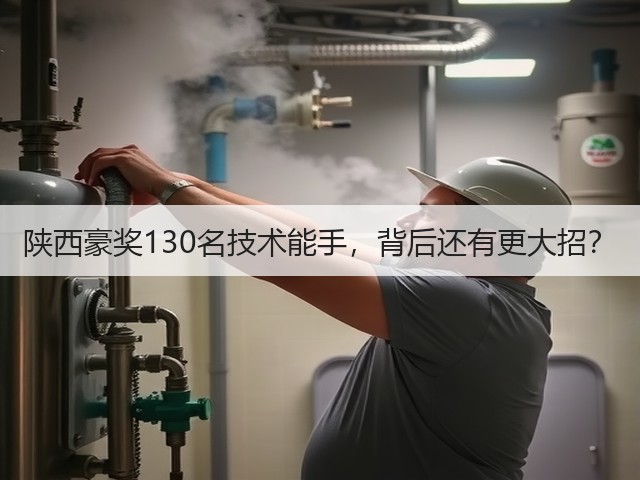 陕西豪奖130名技术能手,背后还有更大招?(图3) 陕西豪奖130名技术能手,背后还有更大招?(图3)
