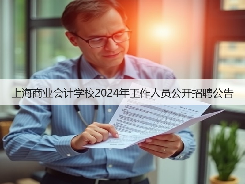 上海商业会计学校2024年工作人员公开招聘公告