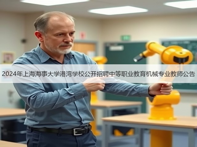 2024年上海海事大学港湾学校公开招聘中等职业教育机械专业教师公告(图1)
