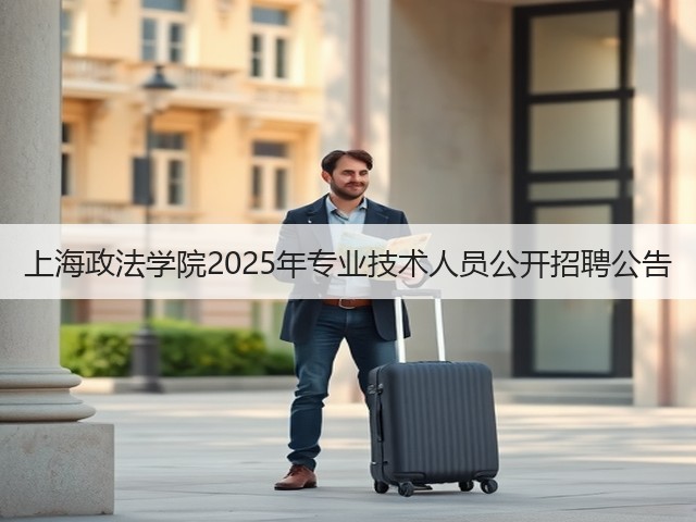 上海政法学院2025年专业技术人员公开招聘公告(图1) 上海政法学院2025年专业技术人员公开招聘公告(图1)