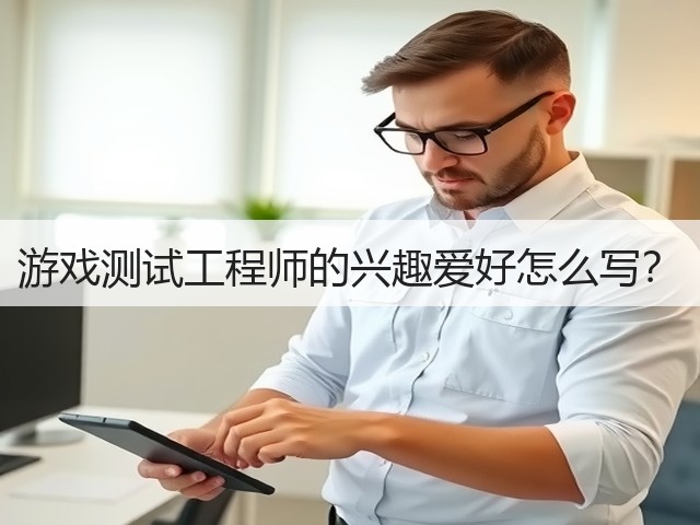 游戏测试工程师的兴趣爱好怎么写?(图2) 游戏测试工程师的兴趣爱好怎么写?(图2)