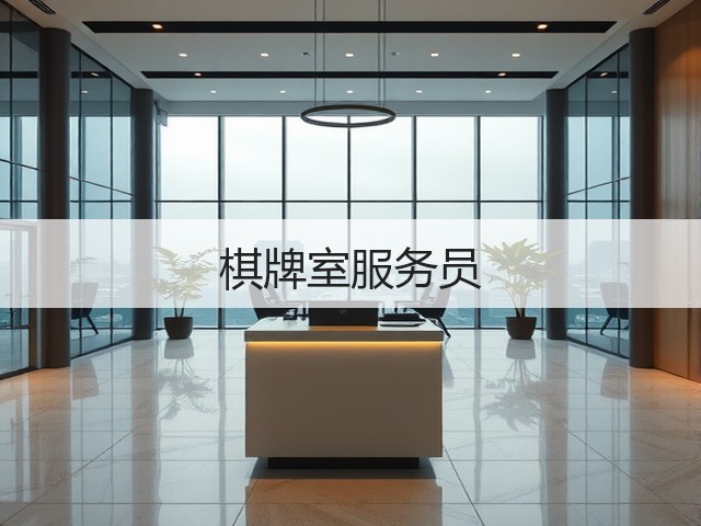 棋牌室服务员(图2)