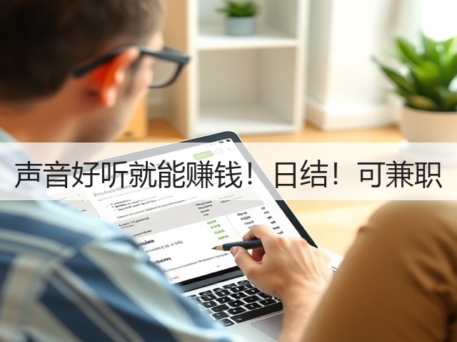 声音好听就能赚钱！日结！可兼职(图2)