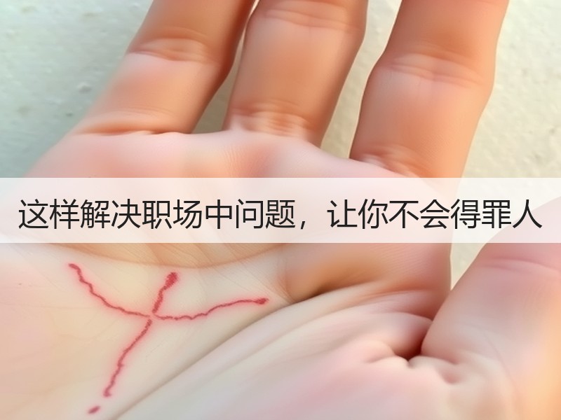 这样解决职场中问题，让你不会得罪人