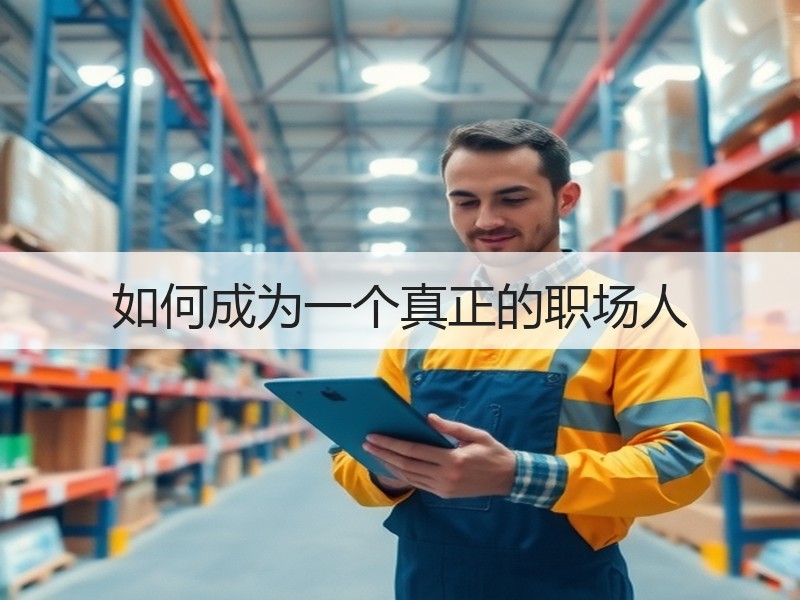 如何成为一个真正的职场人