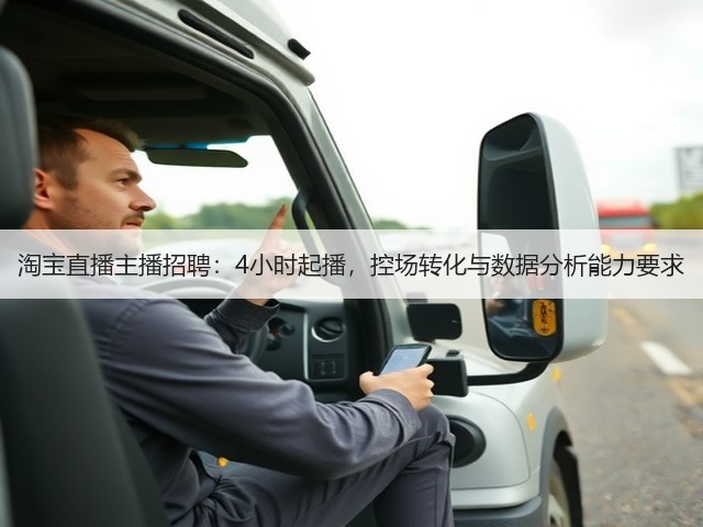 淘宝直播主播招聘：4小时起播，控场转化与数据分析能力要求(图2)