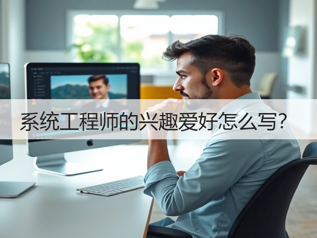 系统工程师的兴趣爱好怎么写?(图1) 系统工程师的兴趣爱好怎么写?(图1)