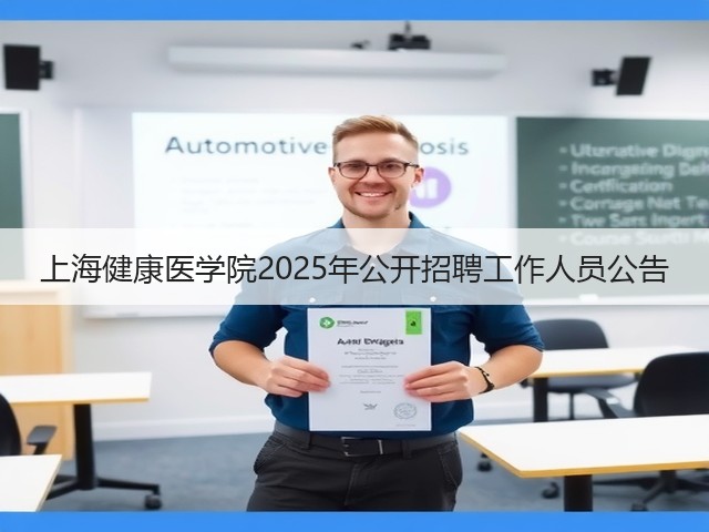 上海健康医学院2025年公开招聘工作人员公告(图2)