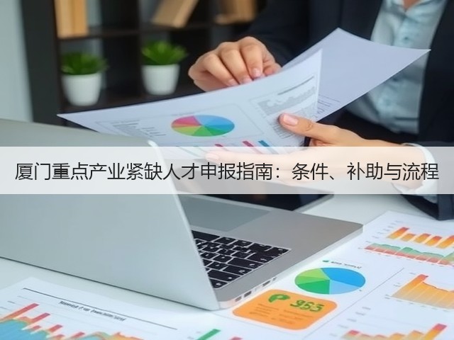 厦门重点产业紧缺人才申报指南：条件、补助与流程(图1)