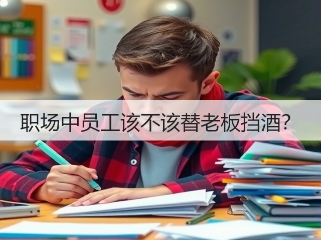 职场中员工该不该替老板挡酒?(图1) 职场中员工该不该替老板挡酒?(图1)