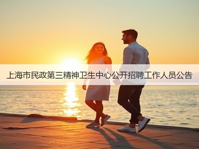 上海市民政第三精神卫生中心公开招聘工作人员公告(图1)