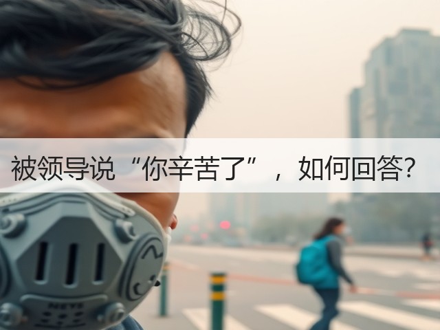 被领导说“你辛苦了”,如何回答?(图2) 被领导说“你辛苦了”,如何回答?(图2)