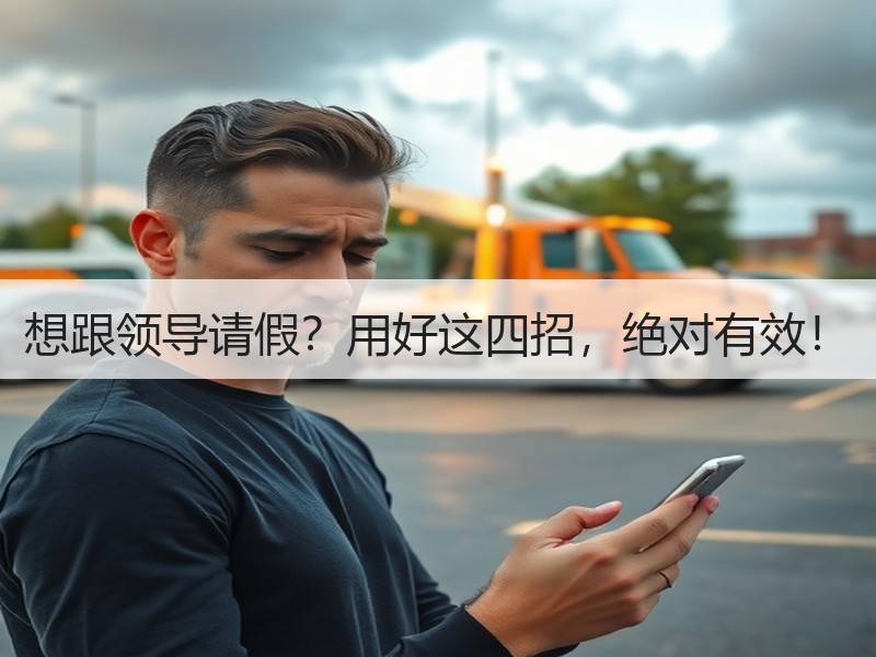 想跟领导请假？用好这四招，绝对有效！