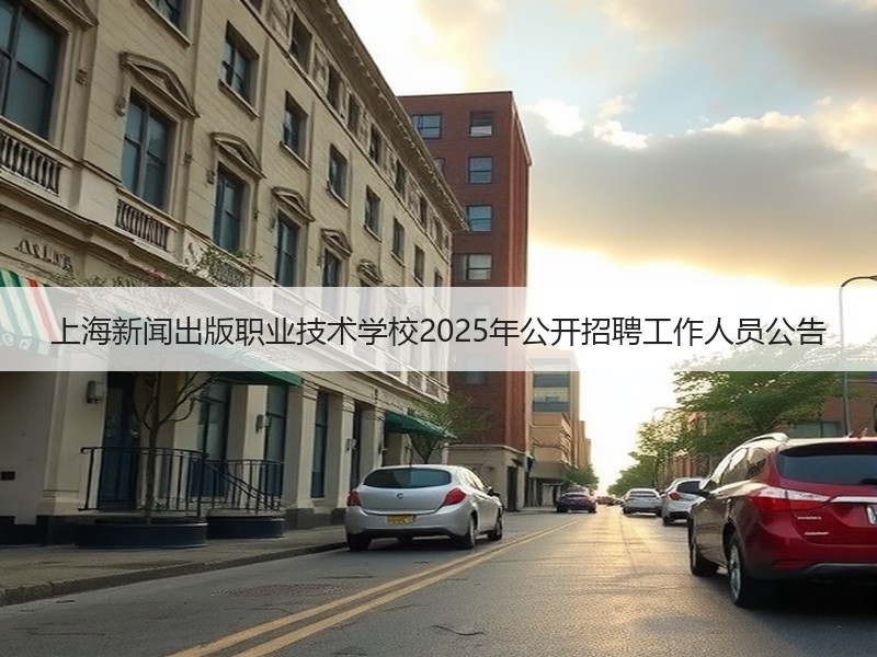 上海新闻出版职业技术学校2025年公开招聘工作人员公告