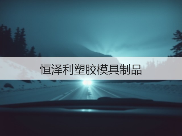 恒泽利塑胶模具制品(图1)