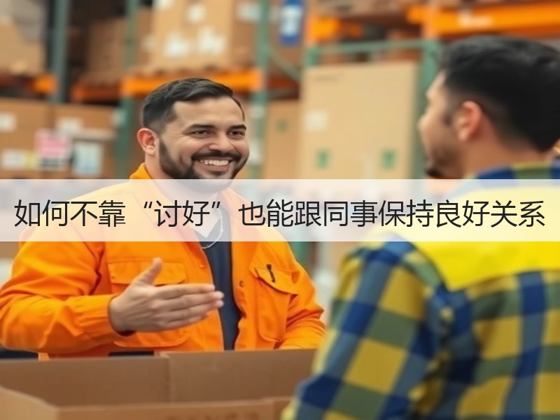 如何不靠“讨好”也能跟同事保持良好关系