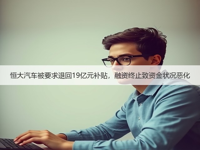 恒大汽车被要求退回19亿元补贴,融资终止致资金状况恶化(图3) 恒大汽车被要求退回19亿元补贴,融资终止致资金状况恶化(图3)
