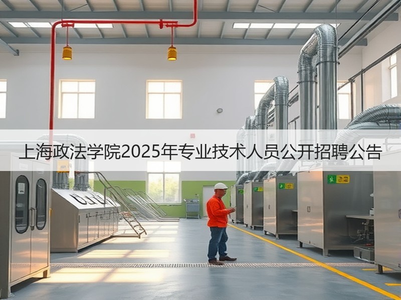 上海政法学院2025年专业技术人员公开招聘公告