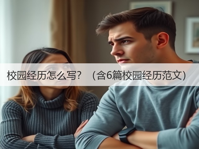 校园经历怎么写?(含6篇校园经历范文)(图1) 校园经历怎么写?(含6篇校园经历范文)(图1)