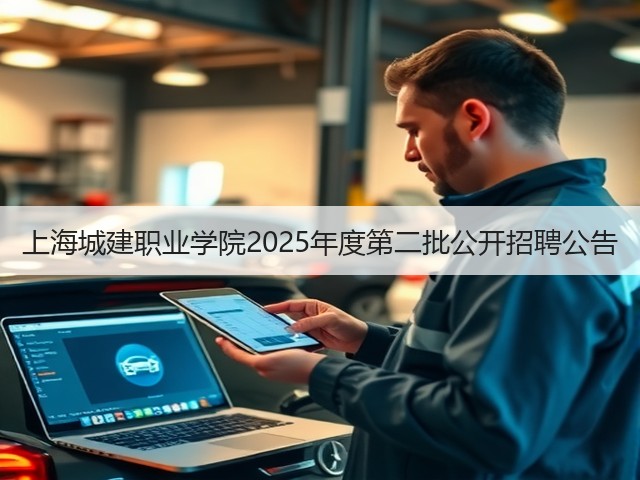 上海城建职业学院2025年度第二批公开招聘公告(图1) 上海城建职业学院2025年度第二批公开招聘公告(图1)