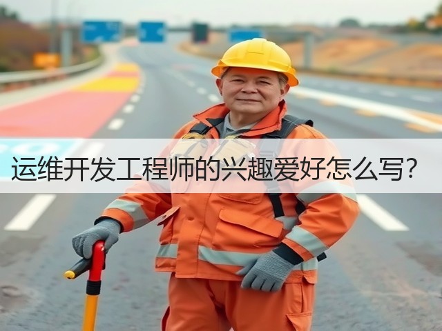 运维开发工程师的兴趣爱好怎么写？(图1)