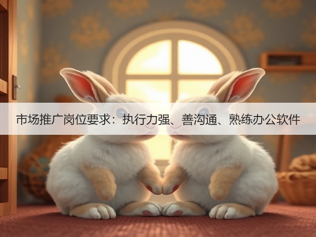 市场推广岗位要求：执行力强、善沟通、熟练办公软件(图2)
