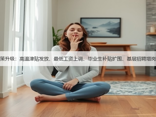 多地薪酬福利政策升级:高温津贴发放、最低工资上调、毕业生补贴扩围、基层招聘增岗、集体协商推进(图1) 多地薪酬福利政策升级:高温津贴发放、最低工资上调、毕业生补贴扩围、基层招聘增岗、集体协商推进(图1)