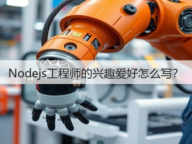 Nodejs工程师的兴趣爱好怎么写?(图3) Nodejs工程师的兴趣爱好怎么写?(图3)