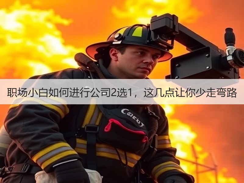 职场小白如何进行公司2选1，这几点让你少走弯路