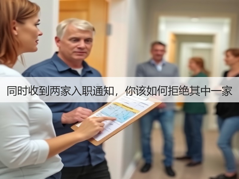 同时收到两家入职通知，你该如何拒绝其中一家